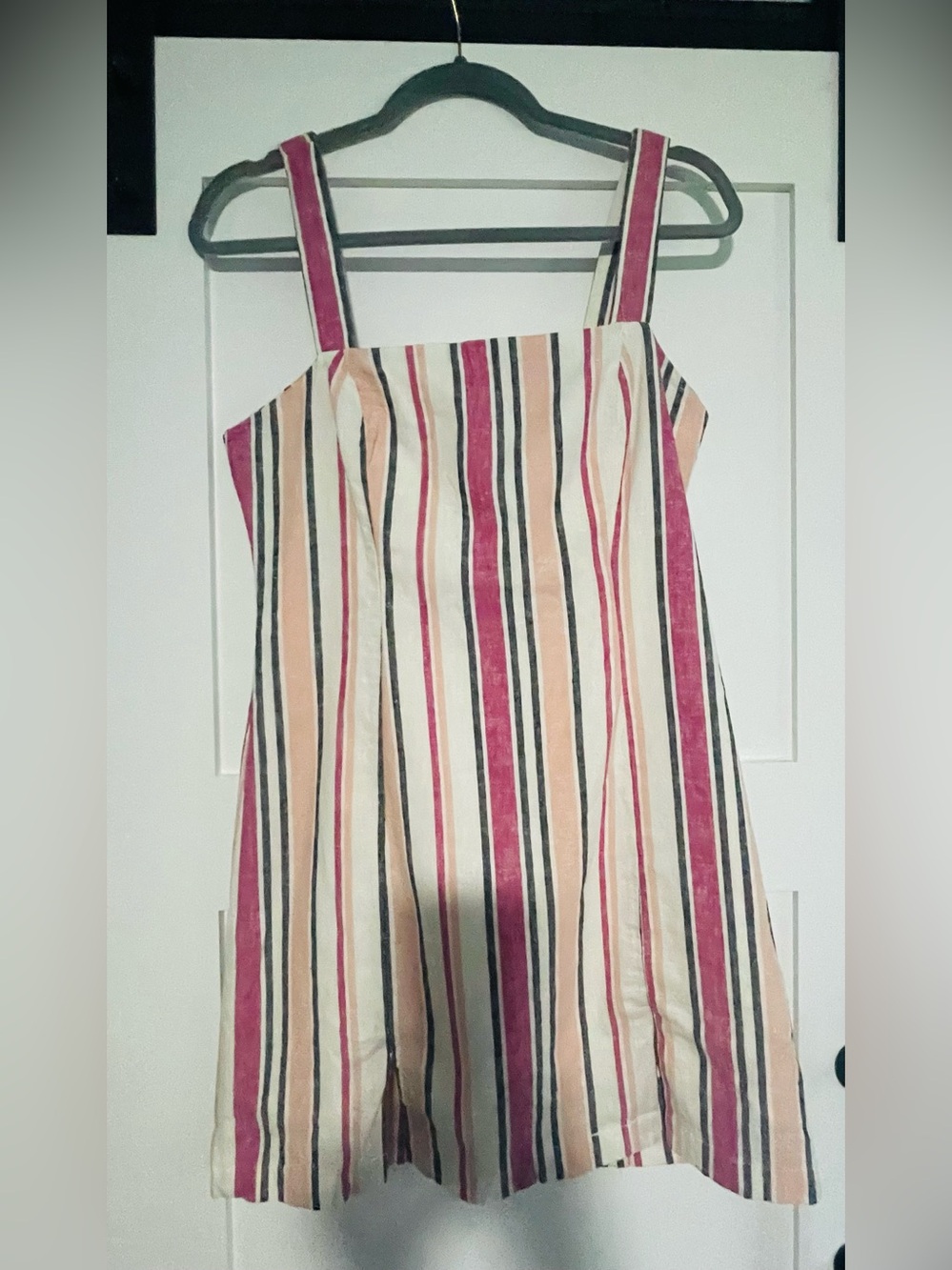 Forever 21 Striped Pink, Cream & Black Jumper Dress
